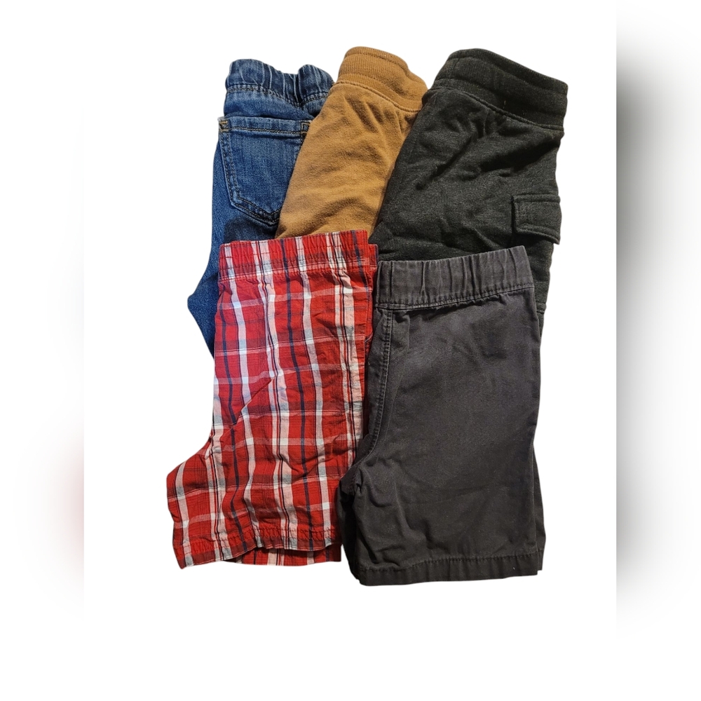 Kids Multi-Color Casual Shorts Set